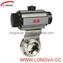 Sanitary Pneumatic Thread Butterfly Valve